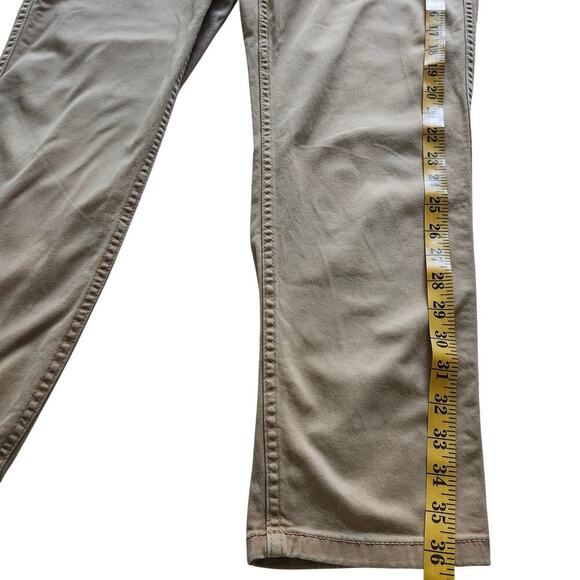 J Crew Vintage Straight Leg High Rise Chinos Dark Khaki Size 30 - Picture 11 of 12